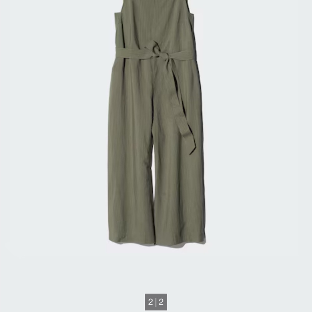 Uniqlo Olive Jumpsuit - Picture 2 of 2